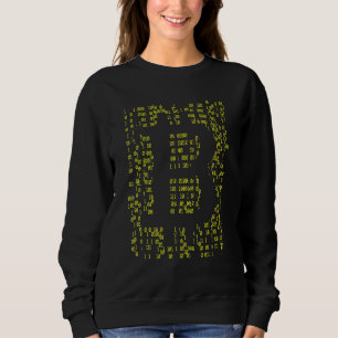 Bitcoin Btc Digital Storage Blockchain Krypto Nerd Sweatshirt