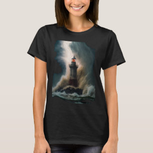 Bitcoin BTC Lighthouse Nautical Hard Money Ocean L T-Shirt