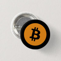 Bitcoin BTC Logo | Button