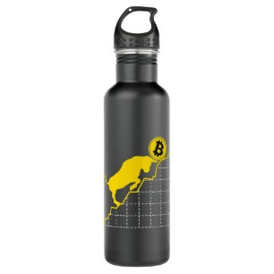 Bitcoin bull run cryptocurrency blockchain hodl mi 710 ml water bottle