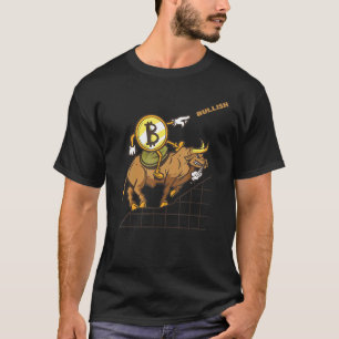 Bitcoin Bulls Distressed Millionaire Crypto Curren T-Shirt