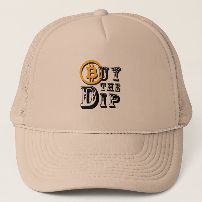 Bitcoin Buy The Dip Trucker Hat (Front)