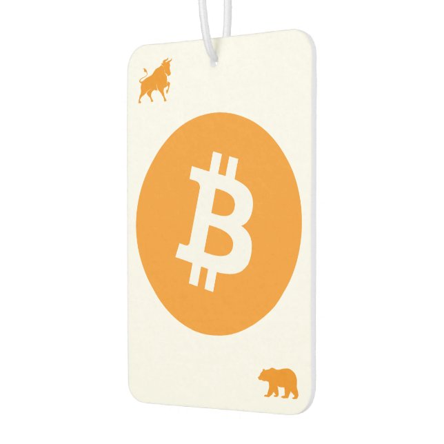 Bitcoin Car Air Freshener  (Left)