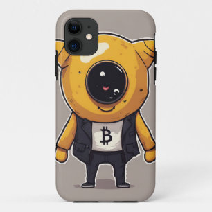 Bitcoin Caractère iPhone 11 Coque - Whimsical et E