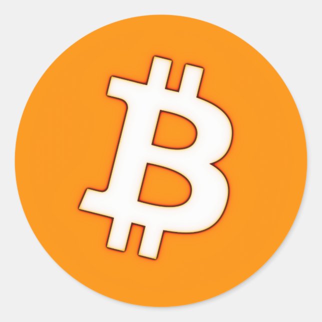 Bitcoin Cart Classic Round Sticker (Front)