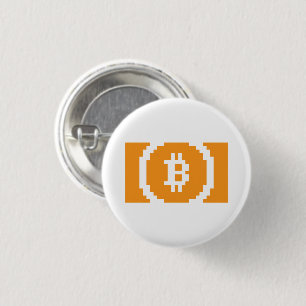 Bitcoin Cash BCH 8-Bit Logo Button