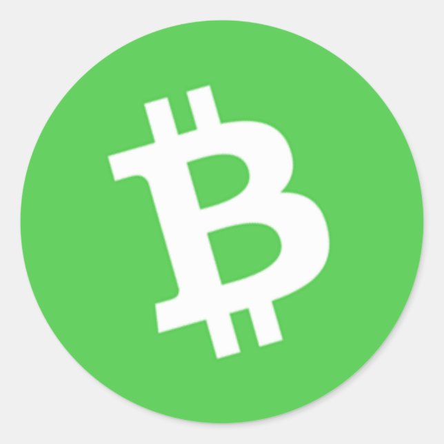 Bitcoin Cash Classic Stickers (feuille de 20) (Devant)