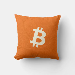 Bitcoin Classic Orange (Neuron) Throw Pillow