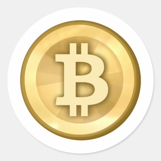 Bitcoin Classic Round Sticker (Front)