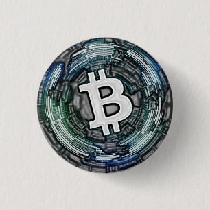 BITCOIN Crypto Coin Logo BTC Cryptocurrency Trader 1 Inch Round Button