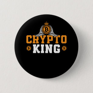 Bitcoin Crypto Crypto King King 2 Inch Round Button