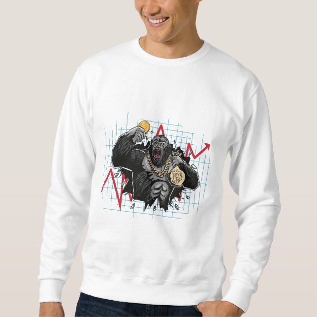 Bitcoin Crypto Market - BTC Trading Sweatshirt (Front)