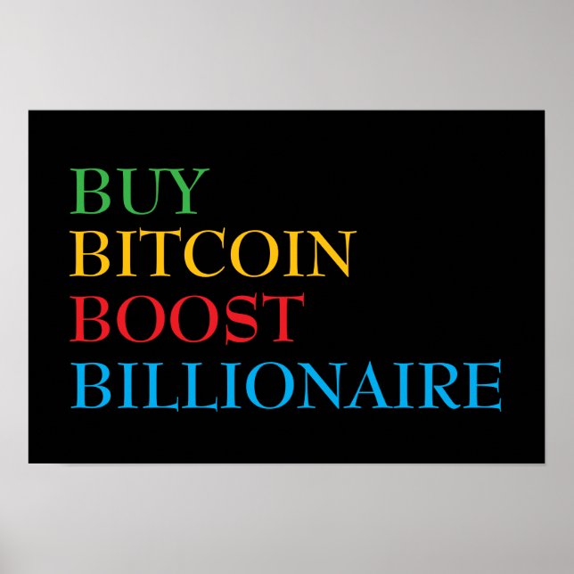 Bitcoin Crypto Poster (Front)
