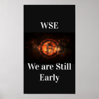 Bitcoin, crypto poster with WSE expression