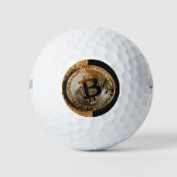 Bitcoin Cryptocurrency Chic Black Gold Glitter