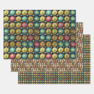 Bitcoin Cryptocurrency Collection Gift Wrap