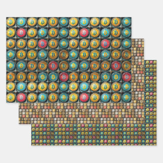Bitcoin Cryptocurrency Collection Gift Wrap