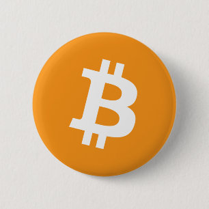 Bitcoin Cryptocurrency Logo 2 Inch Round Button