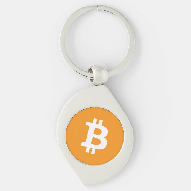 Bitcoin Cryptocurrency Logo Keychain (Front)