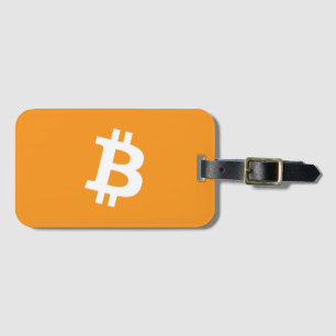 Bitcoin Cryptocurrency Logo Luggage Tag
