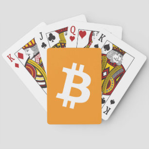 Bitcoin Cryptocurrency Logo Playing Cards
