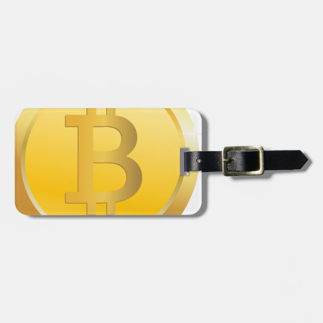 Bitcoin Cryptocurrency Luggage Tag (Front Horizontal)