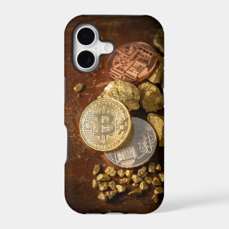 Bitcoin Cryptomonnaie Blockchain Rustique Or BTC