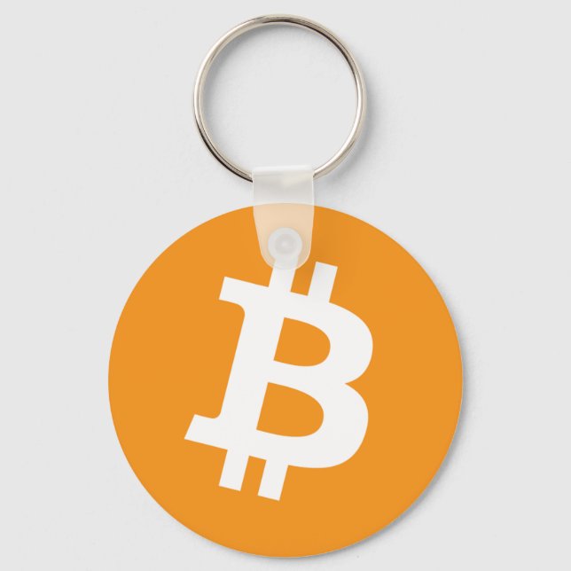 Bitcoin Currency Symbol Keychain (Front)