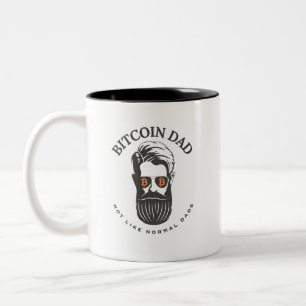 Bitcoin Dad Two-Tone Coffee Mug