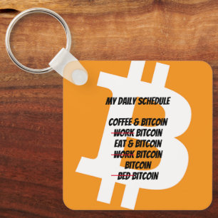 Bitcoin Daily Schedule Keychain