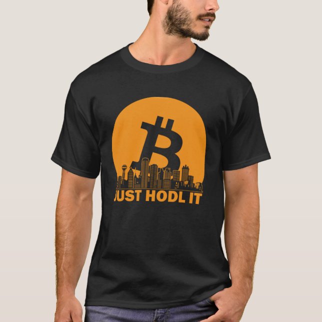 Bitcoin Dallas Skyline  Dallas Bitcoin Maximalist T-Shirt (Front)