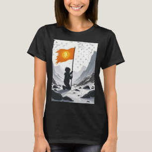Bitcoin Dark Hidden Forces Of Crypto Sticker T-Shirt