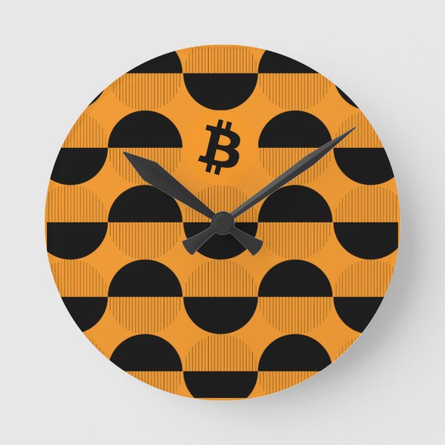 Bitcoin Designer Watch Round Clock (Front)