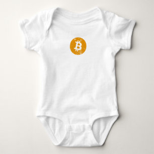 bitcoin digital currency money coin blockchain fin baby bodysuit