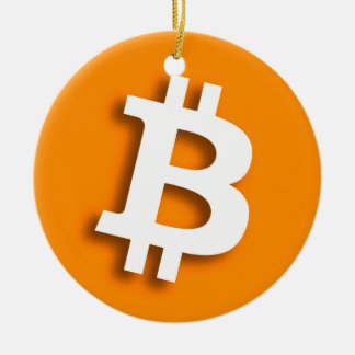 "BITCOIN" (double-sided) Ceramic Ornament