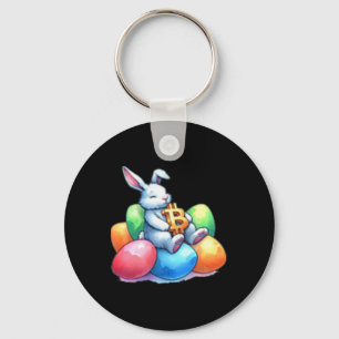Bitcoin Easter Bunny Small Subtle Eggs Little Rest Keychain