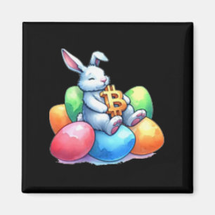 Bitcoin Easter Bunny Small Subtle Eggs Little Rest Magnet