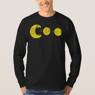 Bitcoin Eating Currency Crypto Trading Hodl Btc T-Shirt