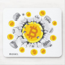 Bitcoin Explosion Digital Crypto BTC Personalized