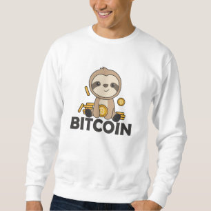 Bitcoin Faultier Coins Hold Digital Currency Sweatshirt