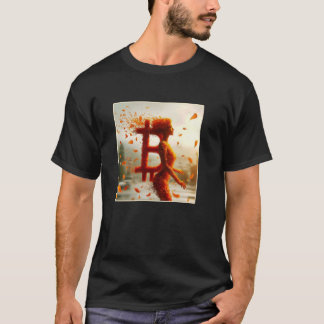 Bitcoin Female Feminine Woman Pretty Subtle Flower T-Shirt