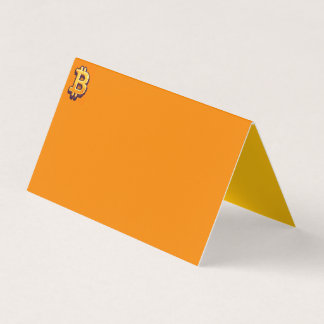 Bitcoin Folded Card