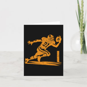 Bitcoin Football Player Distressed Design. Pump It Card
