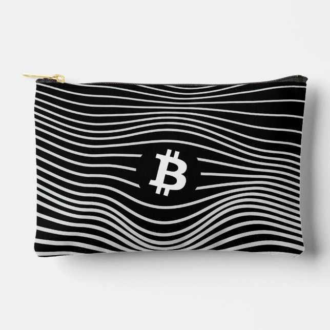 Bitcoin Force (Black) Accessory Pouch (Front)