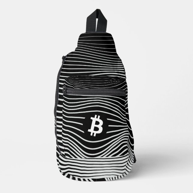 Bitcoin Force (Black)  Sling Bag (Front)