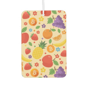 Bitcoin Fruits Air Freshener