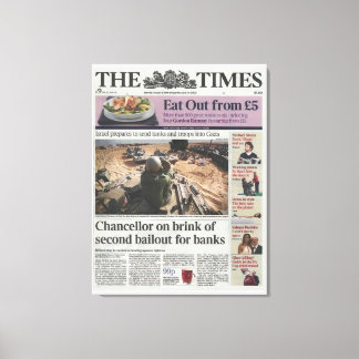 Bitcoin Genesis Block 2009 - First Message on Canv Canvas Print