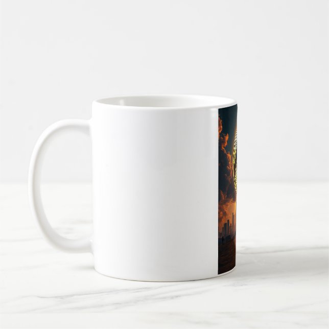 Bitcoin glass coffee mug (Left)