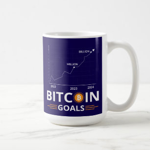 Bitcoin Goals Chart Cryptocurrency Growth Coffee Mug