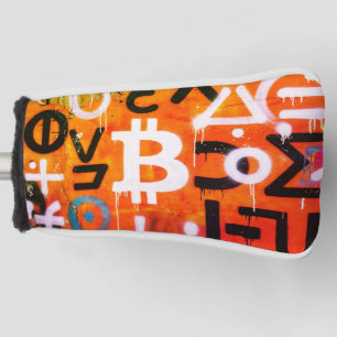 "Bitcoin Graffiti" (Style #6) Street Art Golf Head Cover